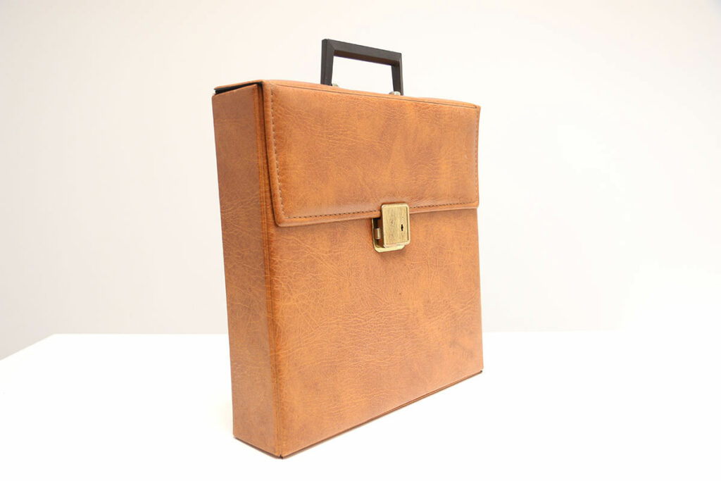 Top 3 leren platenkoffer