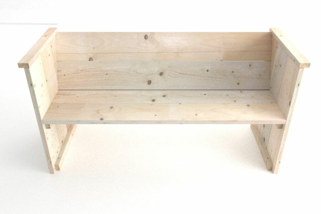 Steigerhouten tuinbank