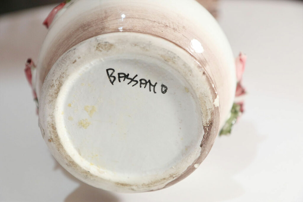 vintage bassano vaas