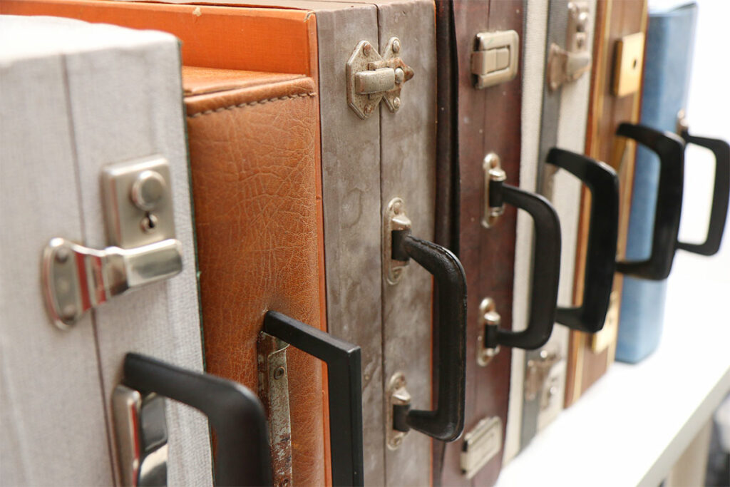 vintage platenkoffers