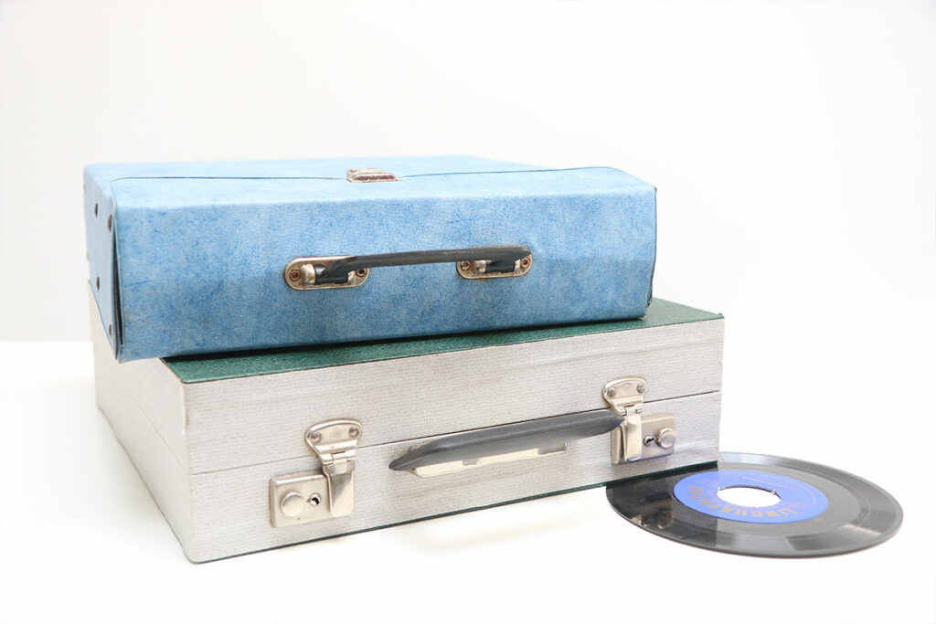 vintage platenkoffers