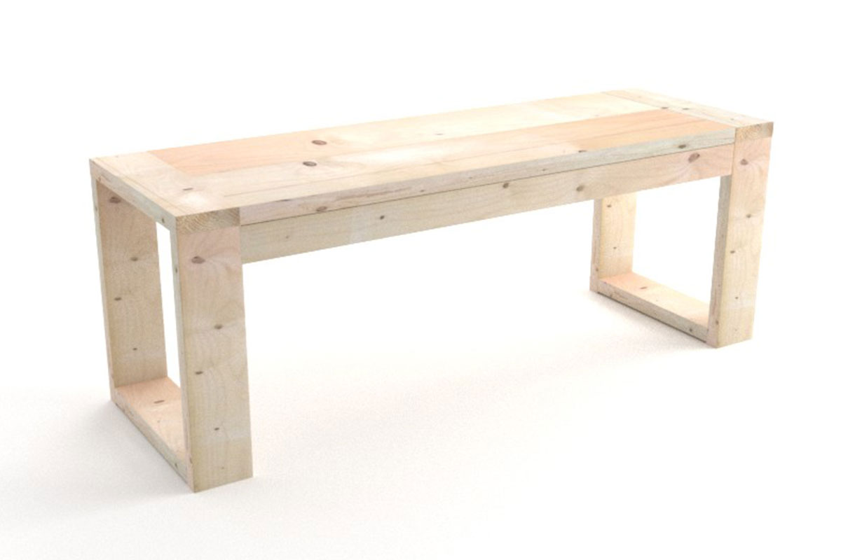 steigerhouten tuinbankje