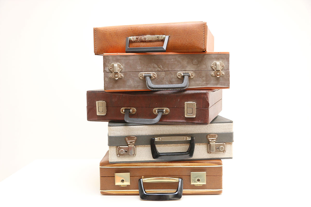 vintage platenkoffers