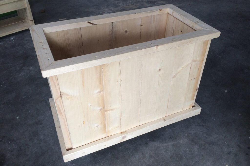 Plantenbak met wielen op maat