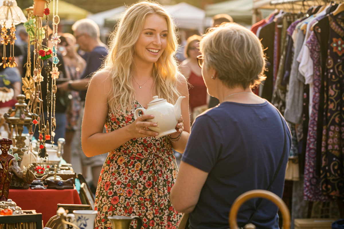Hoe verkoop je veel op een rommelmarkt