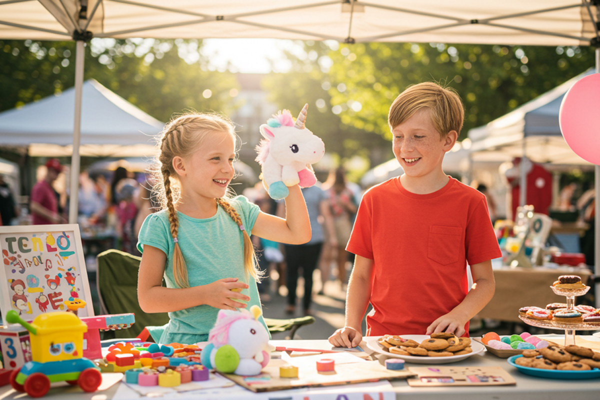 Spullen verkopen rommelmarkt